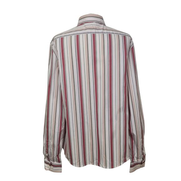 Faconnable Women's Striped Office Business Casual Long Sleeve Top Size Large - Picture 6 of 9